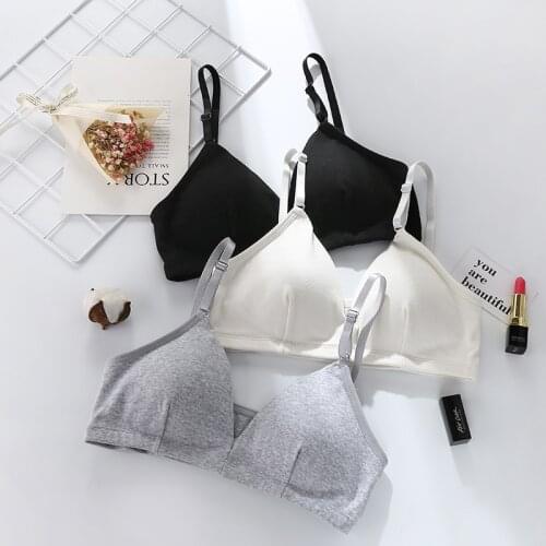 Triangle Cup Girl Bra Soft Skin-Friendly Pad-Style Wrapped Underwear Push-up Comfort Bralette Seamless Lingerie нижнее белье