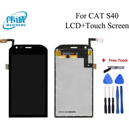 For Caterpillar CAT S40 LCD Display+Touch Screen Digitizer Assembly For Cat S40 Screen Lcd Mobile Phone Accessories
