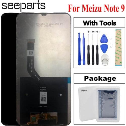 Amoled LCD Screen For meizu note 9 LCD Display Digitizer Touch Screen Replacement 6.2" Meizu Note 9 LCD Screen Free Shipping