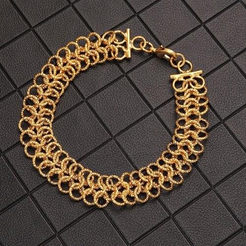 Popular European and American style quicksand gold bracelet specially made for ladies wedding copper bracelet