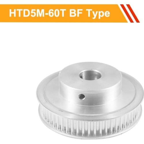 HTD5M Type 5M-60T Timing Pulley Wheel 16mm/21mm Belt Width Transmission Pulley 10/14/19/20/22/24mm Bore Timing Belt Pulley