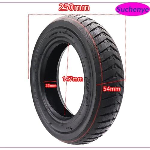 10x2.50 Pneumatic Tire TUOVT 60/80-6 Outer Tyre for Electric Scooter Balance Scooter 10 Inch 10x2.5 Thickened Tire