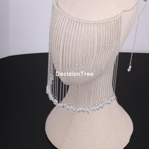 2021 hanfu face curtain ancient style cover face tassel veil ancient decorations female hair accessories anime mask for face