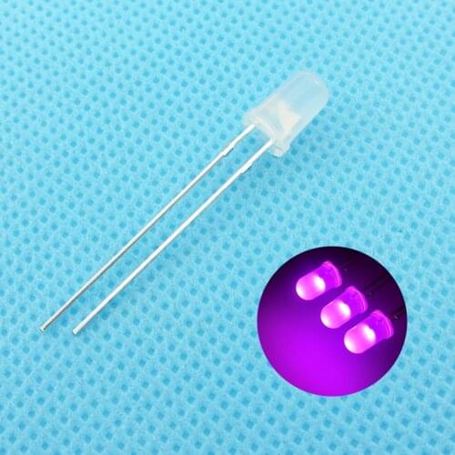 5mm Pink LED Round Light Emitting Diode Diffused Foggy Ultra Bright Lamp Bead Plug-in DIY Kit Wide Angle DIP100 pcs /lot