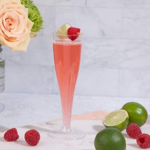 6pcs Plastic Champagne Flutes Disposable Clear Cups Toasting Glasses Wedding Baby Shower Party Supplies 69HF