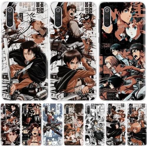 A Hot Attack on Titan Manga Phone Case for Xiaomi Redmi Note 10 9 9S 8T 8 7 8A 7 7A 6 6A 9A 9C S2 K20 K30 Pro Fashion Cover Coqu