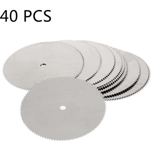 40Pcs 32mm HSS Wood Cutting Disc Mini Circular Saw Blades Fits Most Rotary Tools For Cutting Wood/plastic