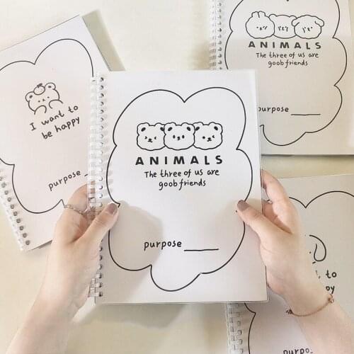 30Sheets Loose Leaf Grid Notebook B5 Daily Weekly Planner Agenda Notebook Diary Notepad Kawaii Stationery Office School Supplies