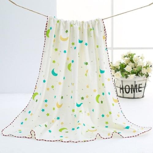 HPBBKD 1Pc 100% Cotton Baby Swaddles Soft Newborn Blankets Bath Gauze Infant Wrap sleepsack Stroller cover Play Mat PJ-002