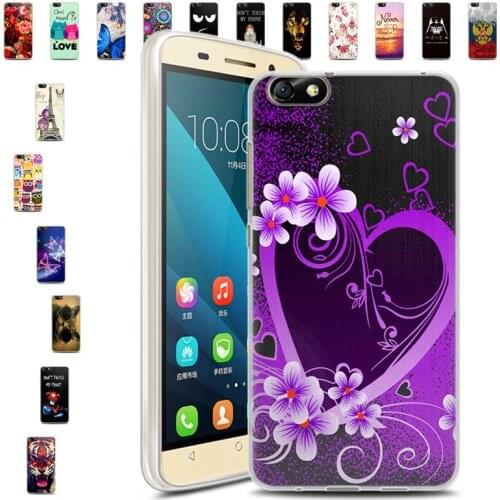 Huawei Honor 4x Honor4X 5.5" Case Cute Animal Flower Anime Soft Silicon TPU Skin Back Cover Phone Case for Huawei Honor 4X 5.5"