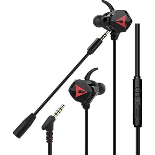 In-Ear Gaming Earphones 3.5mm Wired Mobile Phone Earbuds Mobile Phone Headset with Microphone