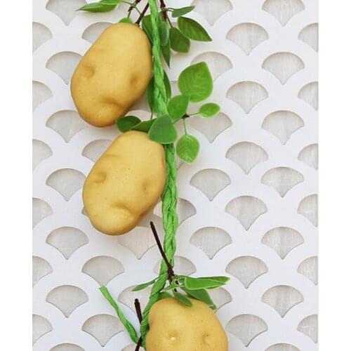 Artificial Simulation Vegetable Potatoes String Fake Vegetables Lifelike Decorative for Restaurant Hotel Home Garden