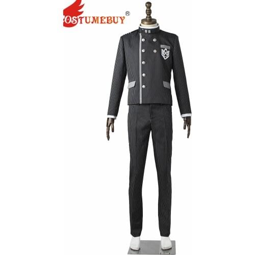 CostumeBuy NEW Danganronpa V3 Cosplay Saihara Shuichi Costume Anime School Uniform Suit Outfit With Hat Shirt Custom Made