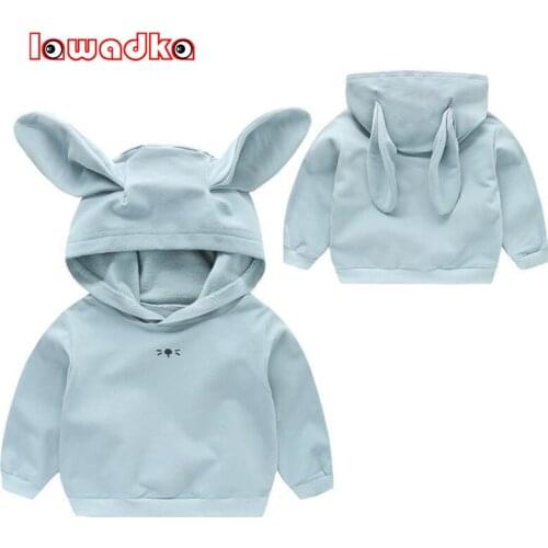 Lawadka New Spring Autumn Kids Boys Girls Hoodies Cotton Solid Children Long Sleeve Pullover Outerwear Baby Sweatshirt Clothes