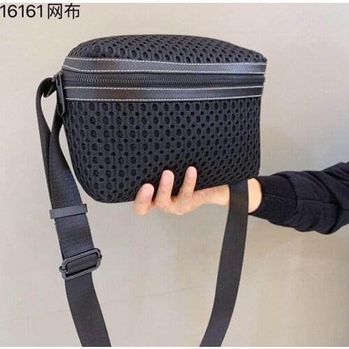 Small bag girl 2021 new waterproof nylon sloping bag simple casual cloth bag mobile phone bag zero wallet netcloth bag