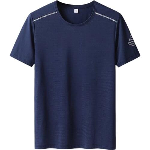 New T Shirt Men Quick Drying Sweat Breathable Gym Joggers Running Man T-shirt Fitness For Training 7xl 8xl 9xl Big Size Tshirts