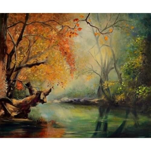 New Embroidery Counted Cross Stitch Kits Needlework Crafts 14 ct DMC Color DIY Arts Handmade Decor dream river