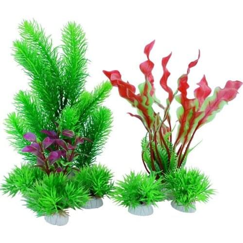 Fish Tank Scenery Aquarium Landscape Decoration Water Plants Plant Simulation Plastic Fake Water Plants Combination Accessories