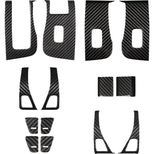 Fit For Tesla model 3 carbon fiber door lift 14-piece set modification car accessories