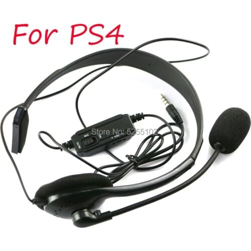 1pcs Wired Headset Headphone Earphone Microphone for Sony PlayStation 4 PS4 Game With MIC And ON/OFF Control Perfect For Ps4