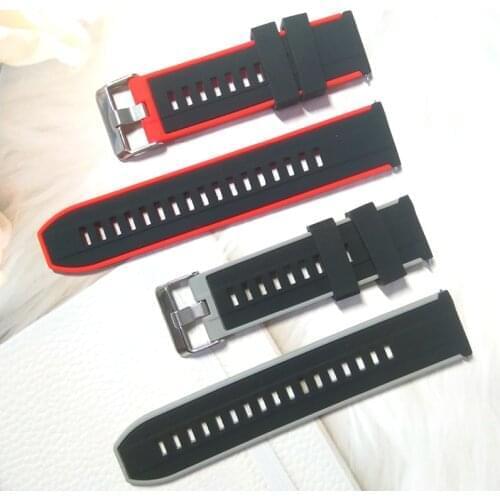 22mm Silicone Wrist Strap For Fossil Gen 5 Carlyle HR Julianna HR Band for Fossil Sport 43mm / Q Explorist HR Gen 4 Belt Bands