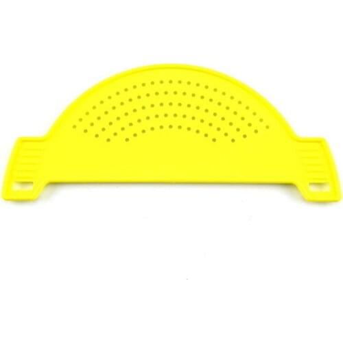 Drain Basket Filter Baffle Wash Rice Sieve Draining Tool Pan Drainer Plastic Pot Side Strainers Kitchen Drain Device Gadget