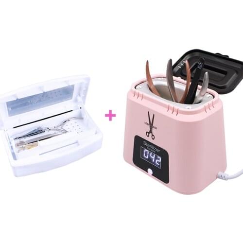 High Temperature Tools Sterilizer With Free Glass Balls Clean Disinfection Storage Box Disinfecting Cabinet Nail Art Equipment