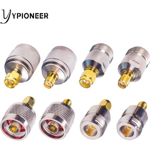 YPioneer C20097-100 2PCS N To SMA Adapter N Male To SMA Male Plug Female Jack RF Connector 4 Type Test Converter Fast Shipping
