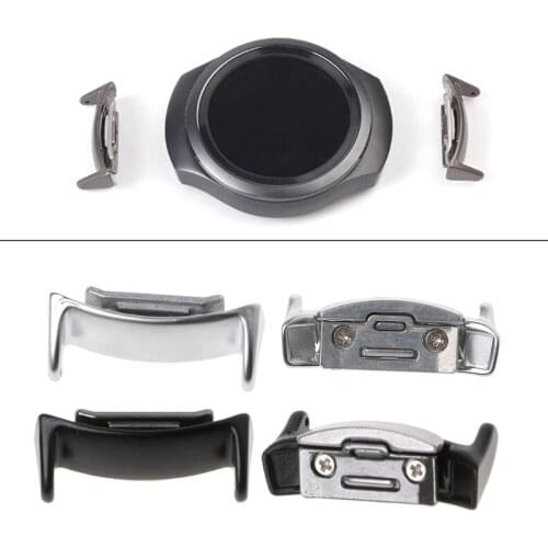 2Pcs Stainless Steel Watch Band Connector Adapter 20mm for samsung Gear S2 RM-720