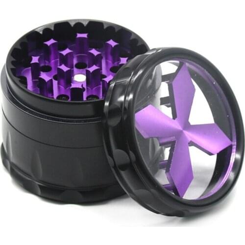 4 Layers Cross Tobacco Herb Grinder 63*52MM Metal Smoke Crusher Grinder Tobacco Grass Miller Smoking Cigarette pipe Accessories