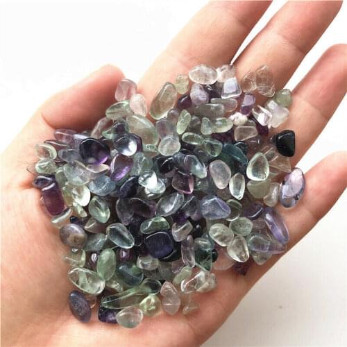 50g Natural Fluorite Quartz Crystal Stone Rock Rough Polished Gravel Specimen Natural Quartz Crystals Fish Tank Stone