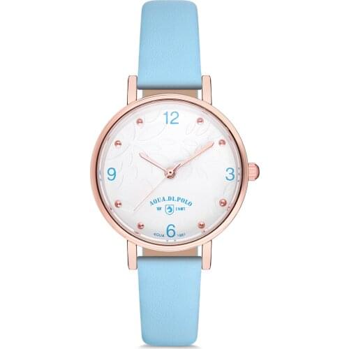 Ladies Watch With Leather Strap Aqua Di Polo 1987 China
