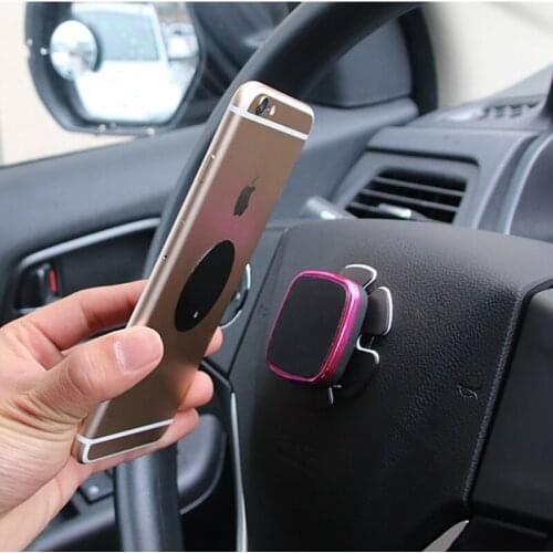 Car Steering Wheel Mobile Phone Bracket, Car Mobile Phone Navigation Bracket Creative Paste Type Mobile Phone Bracket