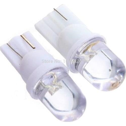 30Pcs Best Price White T10 W5W 168 194 501 1 LED Car Auto Wedge Light Side Dashboard Number Plate Lamp Bulb DC12V