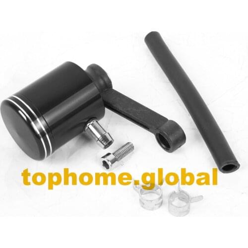 Black CNC Clutch Brake Pump Fluid Tank Reservoir Oil Cup Universal for Honda Yamaha Kawasaki Suzuki Aprilia Ducati Triumph