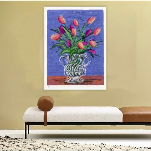 David Hockney"Untitled.No.346"Canvas Oil Painting Western Art Decor Poster Wall Aesthetic Backdrop Home Room Interior Decoration