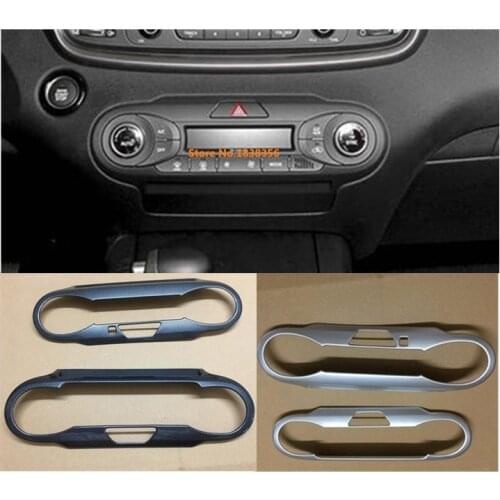 For Kia Sorento L 2015 2016 2017 2018 car Knob Panel Console Temperature air-condition Volume navigation switch trim frame 1pcs