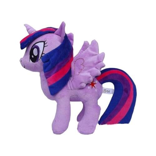 Big Eyes Unicorn Princess Purple Horse Plush Doll Stuffed Animals Kids Toys 12" 30CM
