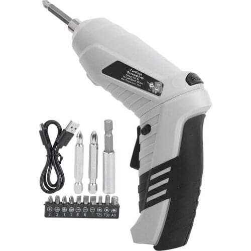 Electric Drill Taladro Inalambrico Cordless Electric Screwdriver Drill Kit ‑Ion Rechargeable Screw LED Home Mini