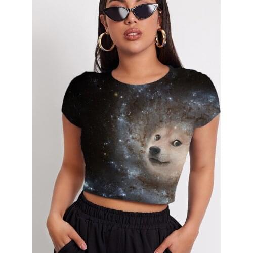 3d Tshirt Dog T shirt Women Animal Tshirt Printed Galaxy Shirt Print Harajuku T-shirts 3d Short Sleeve T shirts Short Style