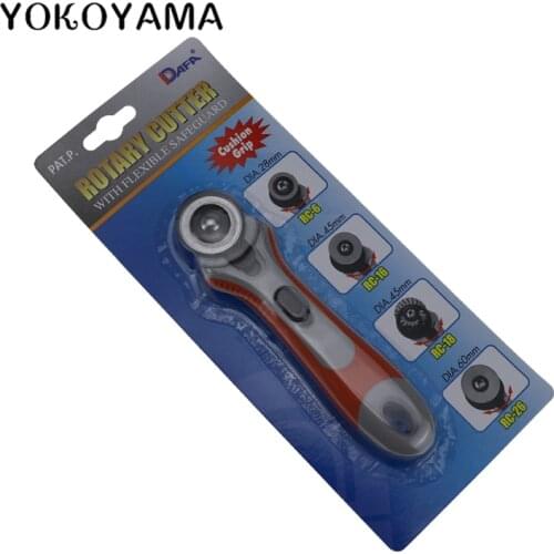 YOKOYAMA 28mm Cloth Rotary Cutter DIY Sewing Tool Patchwork Roller Wheel Round Knife Cloth Rotary Cutte Fabric Cutting Tool