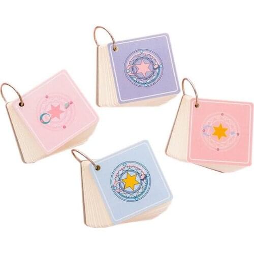 Stationery Memo Pad Portable Campus Words Cards Notebook Leaflet Hoop Mini Blank Notebook Pocket Book 100 Sheets School Supplies