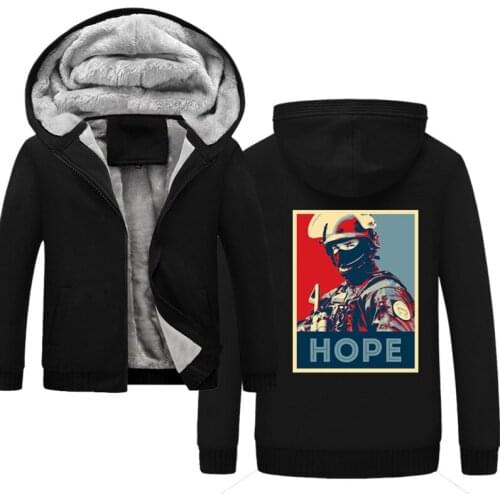 Hope Fleece Mens Hoodie Winter Thick Sweatshirts Casual Hooded Cardigan Fashion Bomber Fur Jackets Zipper Coat 5xl