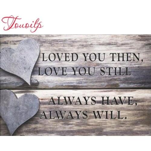 Touoilp 5D diy diamond embroidery square&round diamond sets decorative diy love home Sweet Home 5d diamond painting mountain