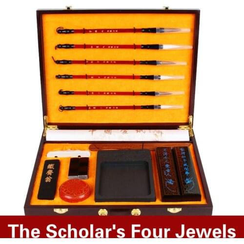 Chinese Calligraphy Pen Set Tinta China Woolen Hair Brush Pen Weasel Hair Painting Brushes Set Chinese Painting Brush Set