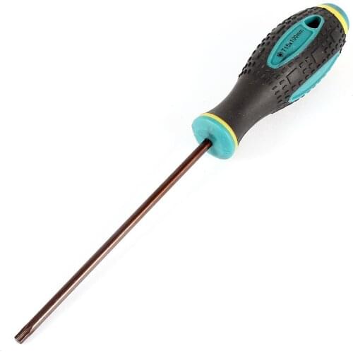 Nonslip Handle Grip 100mm Long T15 Torx Point Magnetic Tip Screwdriver