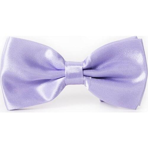 Wholesale fashion woven bow Ties Solid Color unisex Bow Tie Pre-Tied Tuxedo Neckwears lavender