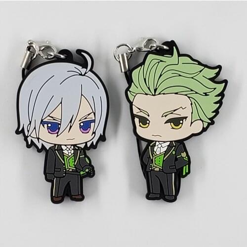 Twisted-Wonderland original anime figure Keyring Keychain Key Chain Phone Strap