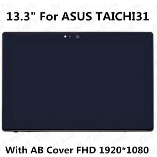 Original 13.3" For ASUS TAICHI31 LCD Touch Screen Assembly Replacement with AB Cover TAICHI 31 FHD 1920*1080