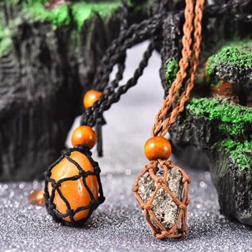 Necklace Diy Necklace Cord Empty Stone Holder Replacement Necklace Rope With Adjustable Length for Bracelet Necklace No Stone